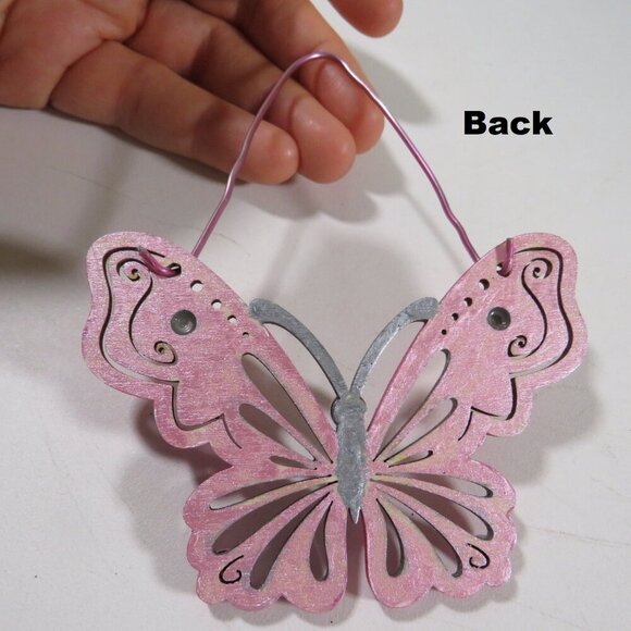 Butterfly Laser Cut Wooden Ornament Hangs - Picture 5 of 7
